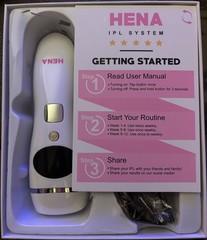 HENA IPL Hair Removal Depilatory System with Safety Glasses New In Open Box