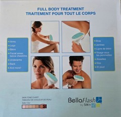 BellaFlash by Silk’n Home Pulsed Light Technology Hair Removal Device New