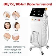 Ice Titanium 755 808 1064nm 1200W 1800W Nonpain Diode Laser Hair Removal Machine