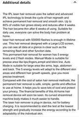 Permanent Hair Removal, IPL Laser Hair Removal for Women/Men, at-Home Kit