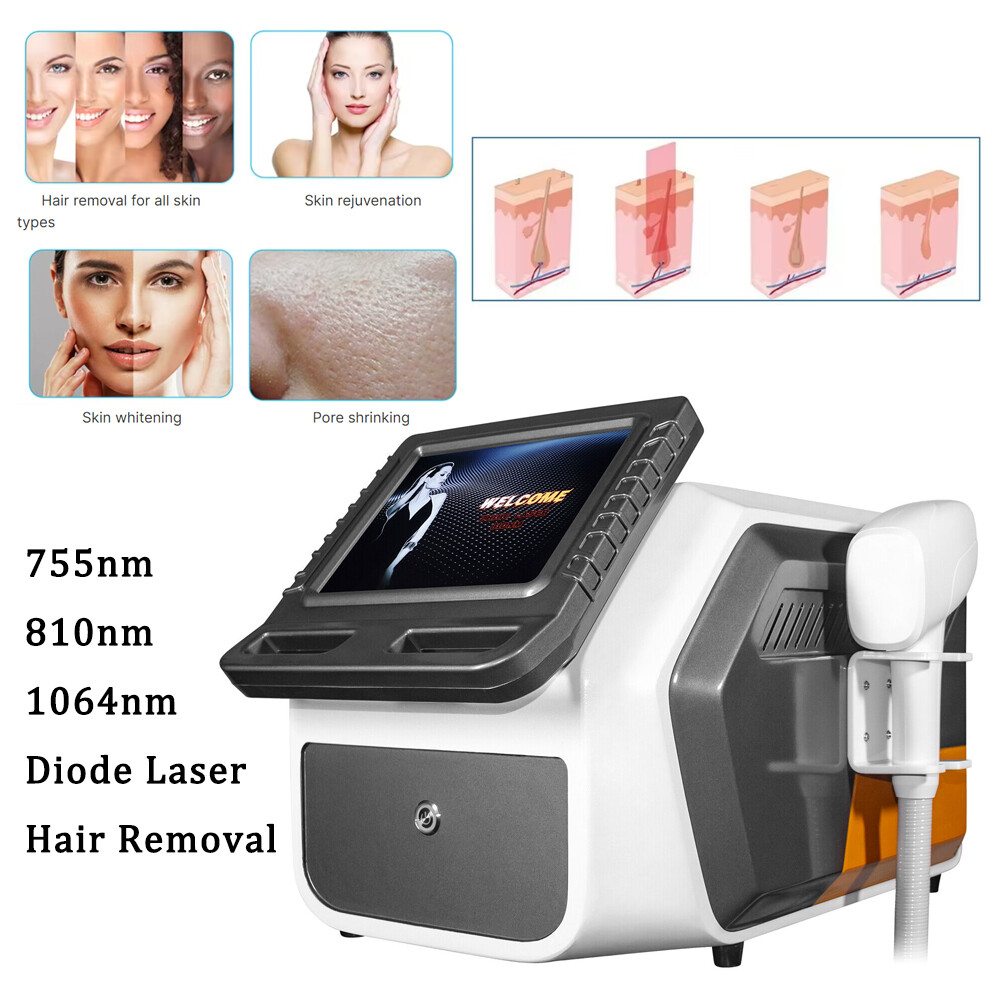 810 Diode Laser Hair Removal Machine Facial Skin Rejuvenation 810 755 1064nm