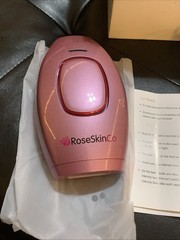 RoseSkinCo~IPL Hair Removal Handset~Pink Laser Device~Painless New Open Box