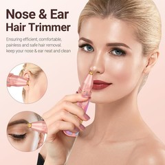 Elegant USB Rechargeable Face Shaver with LED Light for Women – Travel Ready