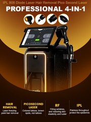 4-in-1 Ice Titanium Beauty Device: Hair Removal, IPL Spot Removal, Tattoo Remova