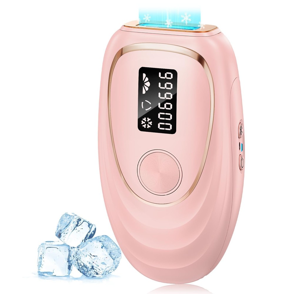 IPL Laser Hair Removal Device for Women & Men – Home 45°F Hot Pink