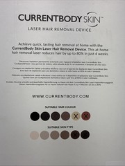 CurrentBody Skin Laser Hair Removal Device IPL Cordless System White