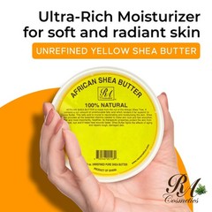 RA Cosmetics 100% Pure African Shea Butter, Golden – 16 Ounce (Pack of 1)
