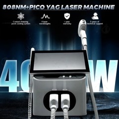 2IN1 808nm Diode Laser Hair Removal Pico NG YAG Laser Tattoo Beauty Machine