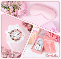 Birthday Gifts for Women, Relaxing Spa Gift Basket Her, Self Medium, Pink