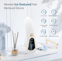 IPL Devices Ice Hair Removal HR/SC/RA Functions 999 900 Light Pulses 9 Levels