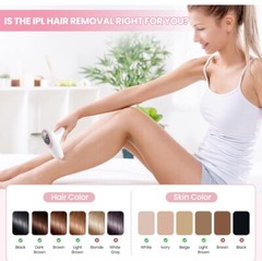 Laser Hair Removal for Women and Men, IPL Hair Removal Flashes Permanent Silky