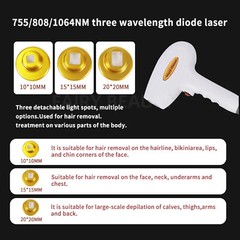 Hair Removal 808nm Painless Diode Laser Skin Whitening Rejuvenation Machine