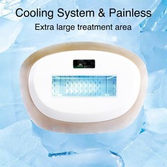 DermRays Laser Hair Removal for Women and Men, V4S Skin Tone 21J, White