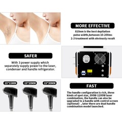 Permanent Diode Laser Hair Removal Machine 1064 755 810nm Skin Rejuvenation