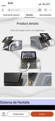 Diode Laser Hair Removal Device, Gray, LCD Touchscreen Display, Corded