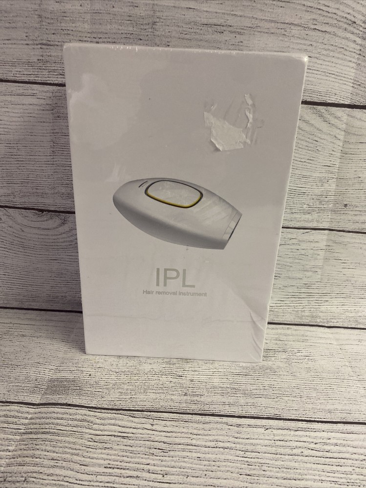 New IPL HAIR REMOVAL INSTRUMENT White & Gold Color Sealed In Box FAST SHIPPING!!