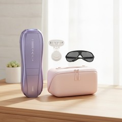 Complete Home Hair Removal Kit: Air 10 IPL Device with Luxe Case & Accessories