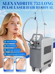755/1064nm Alexandrite Long-Pulse Fiber Semiconductor Laser Hair Removal Machine