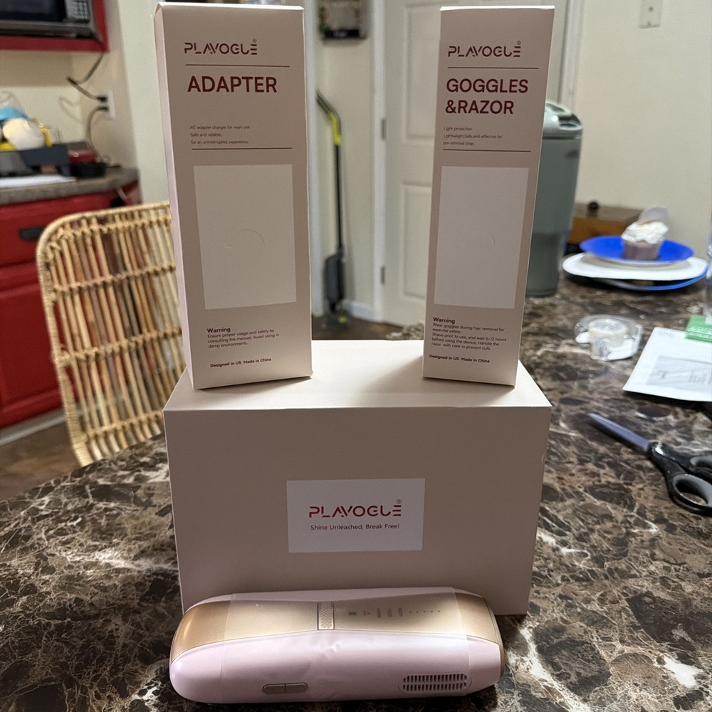 Laser Hair Removal for Women and Men- Comes W/ Goggles, Razor & Charger