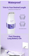 Bikini Trimmer for Women, IPX7 Waterproof Wet & Dry Razors for Women