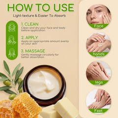 Beef Tallow for Skin & Face, Whipped and Honey 4.2 Fl Oz (Pack of 1)