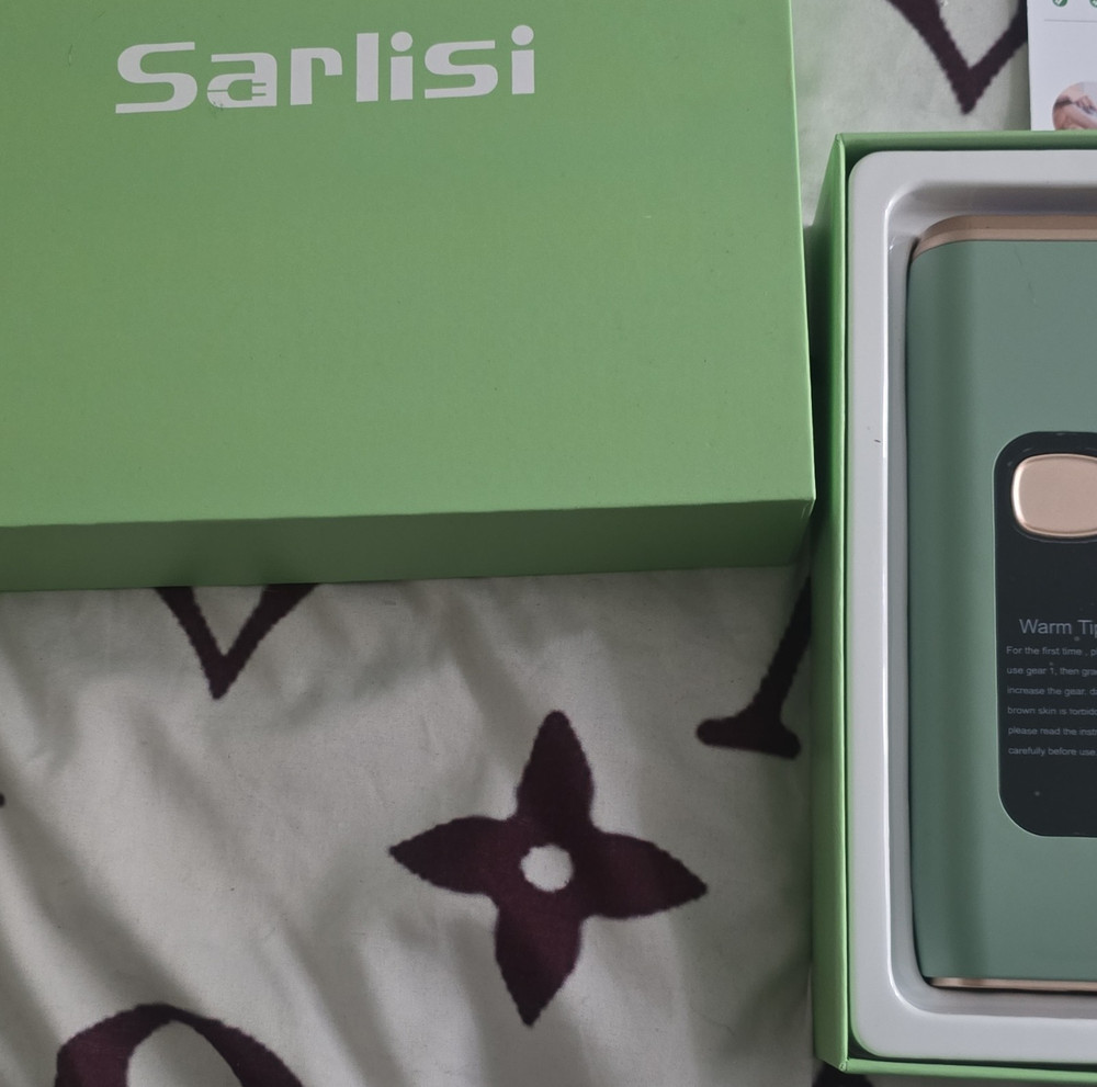 Sarlisi IPL Hair Removal Device Green with Safety Glasses and User Manual