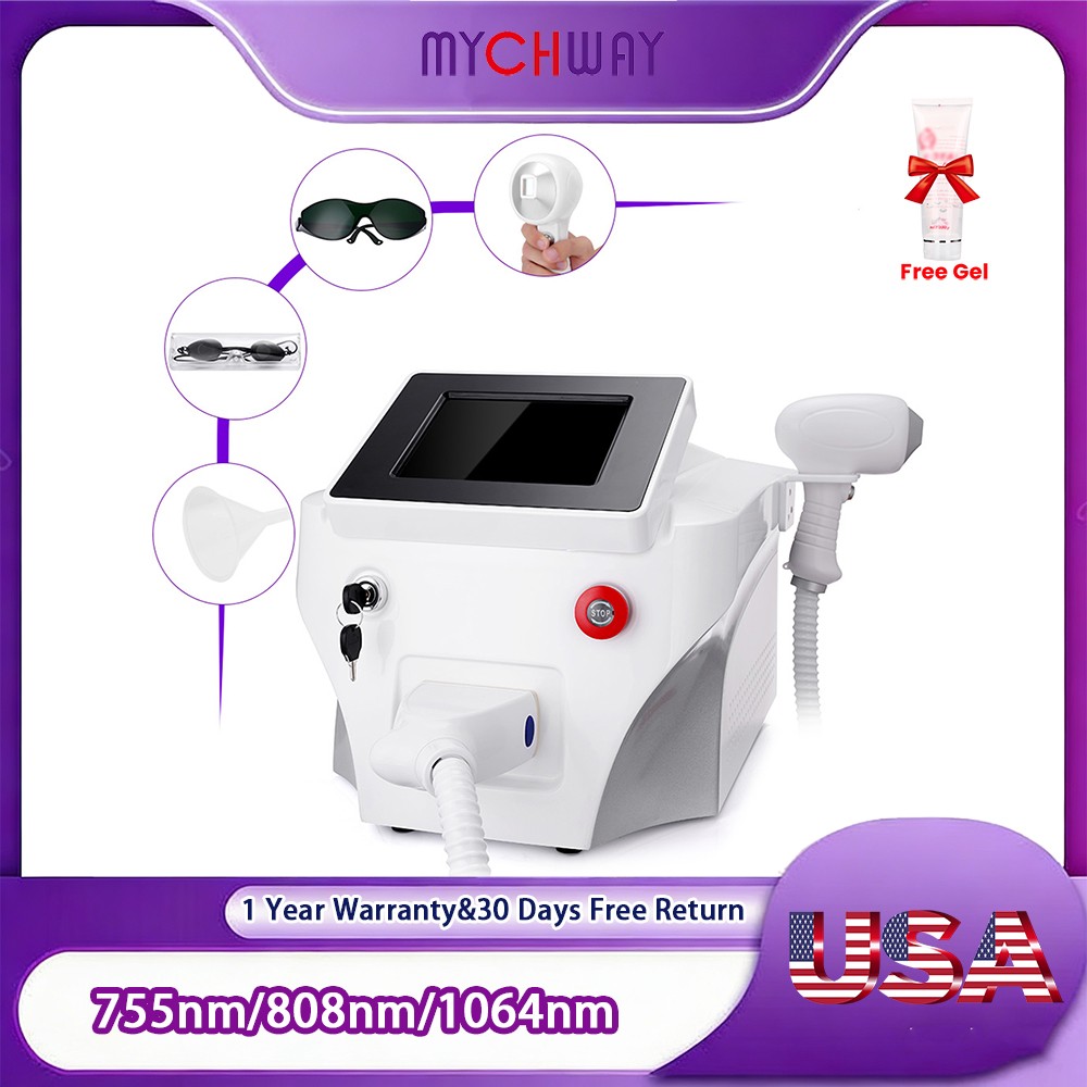 Pro 755 808 1064nm Permanent Painless Diode Laser hair removal Machine 3 in1