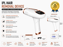 IPL Hair Removal Device for Women Laser Permanent Body Epilator 999,999 Flashes