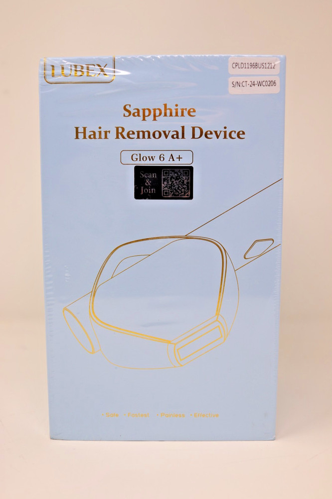 LUBEX | Sapphire Hair Removal Device | Glow 6 A+ | Free Shipping | Brand New
